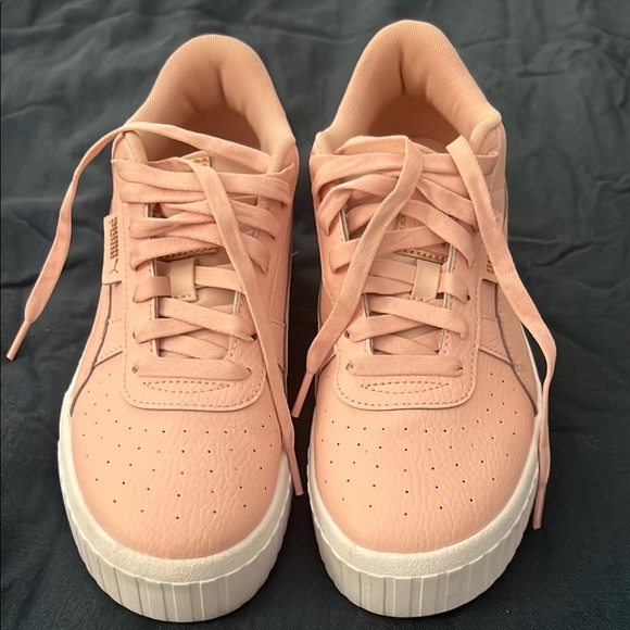 Puma Shoes - Puma Pink Low-Top Sneakers with Suede Finish